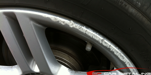 how to fix scratched rims from curb